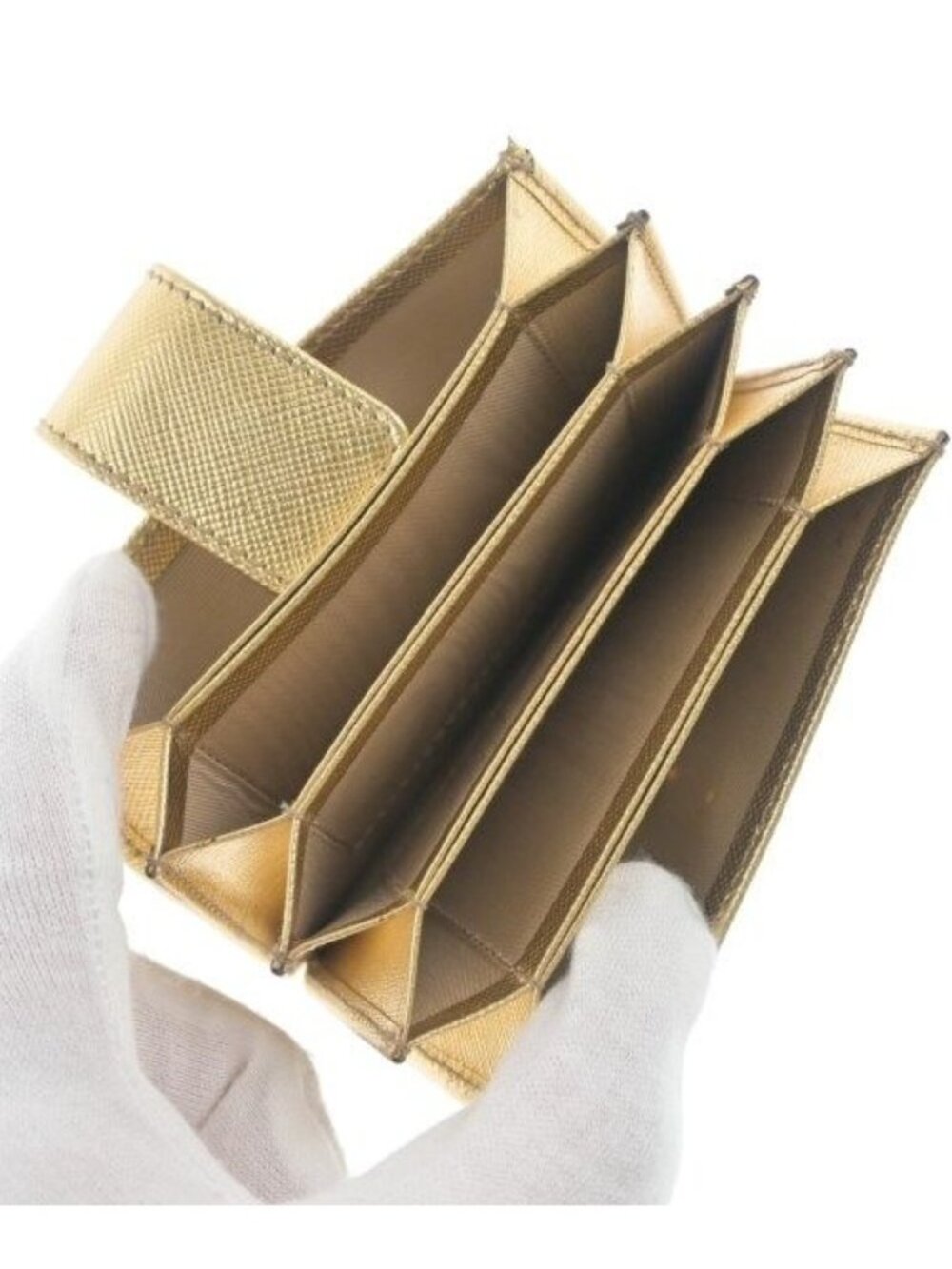 Prada Card Case Card Holders Gold - Picture 3 of 8